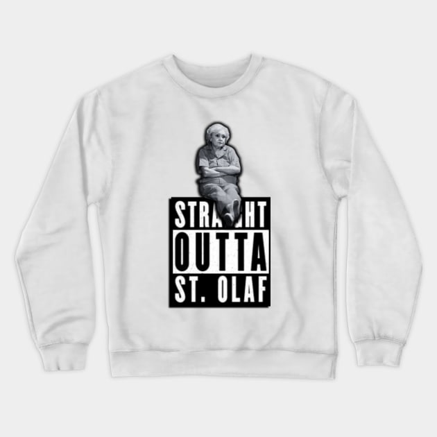 Straight Outta St. Olaf Betty White Rose Nylund Golden Girls Crewneck Sweatshirt by Kindly Wicked